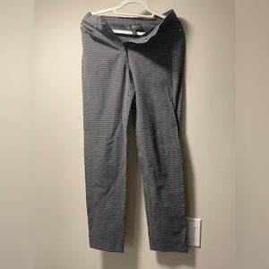 Chervo black and white checkered golf/business pants